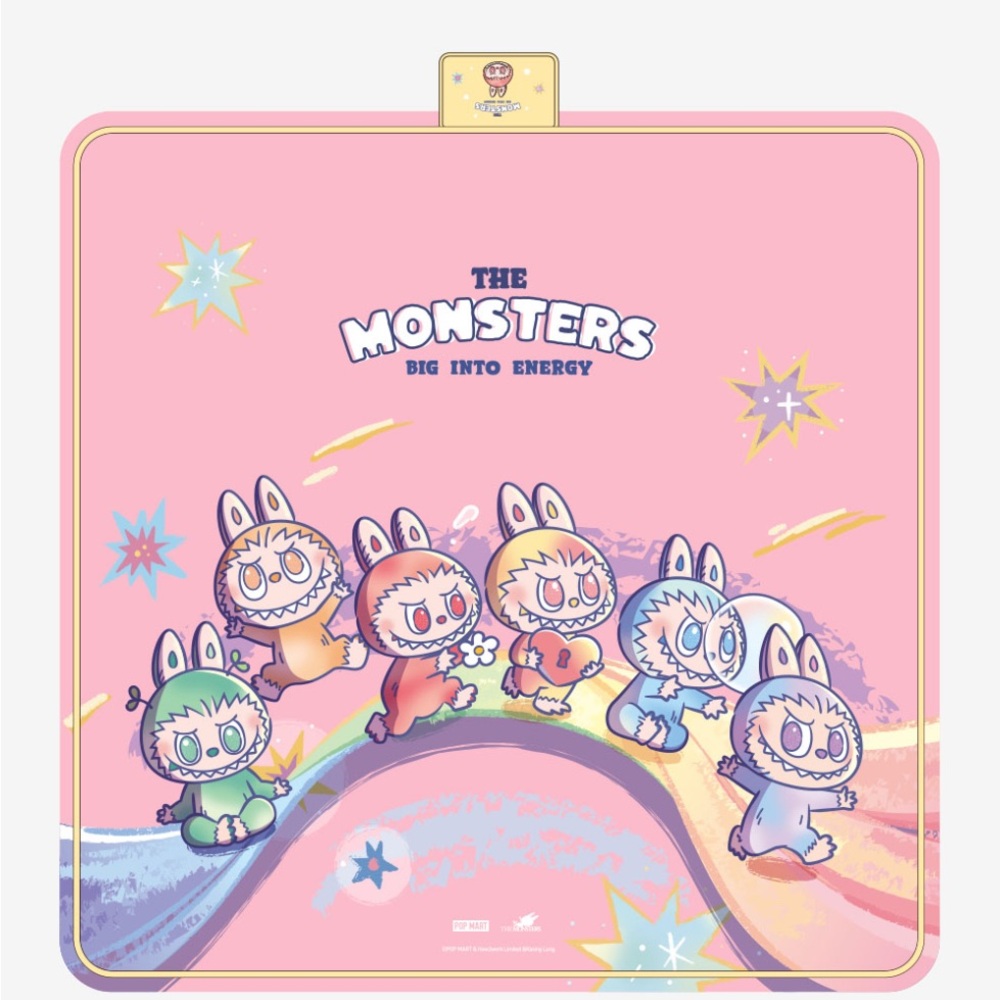 Authentic The Monsters Labubu BIG INTO ENERGY Blanket/Mat
